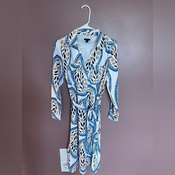 Ann Taylor Dresses & Skirts - Ann Taylor Petite Paisley Midi Pocket Shirtdress Size SP